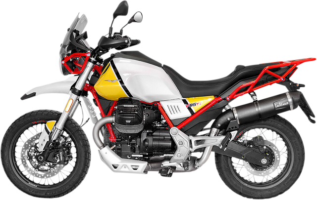 LeoVince LV One Evo Slip-On Muffler - Black - Moto Guzzi V85 TT 14348EBU 2019-2026