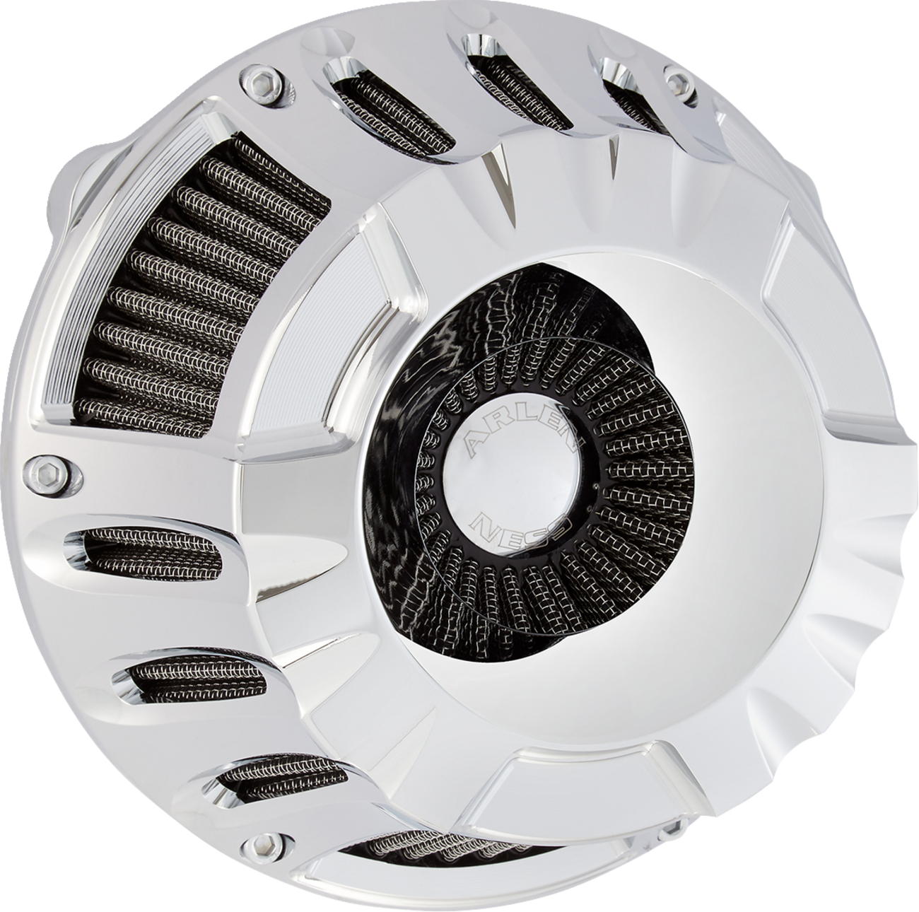 ARLEN NESS Inverted Series Air Cleaner Kit - Deep Cut / Chrome 1010-3228