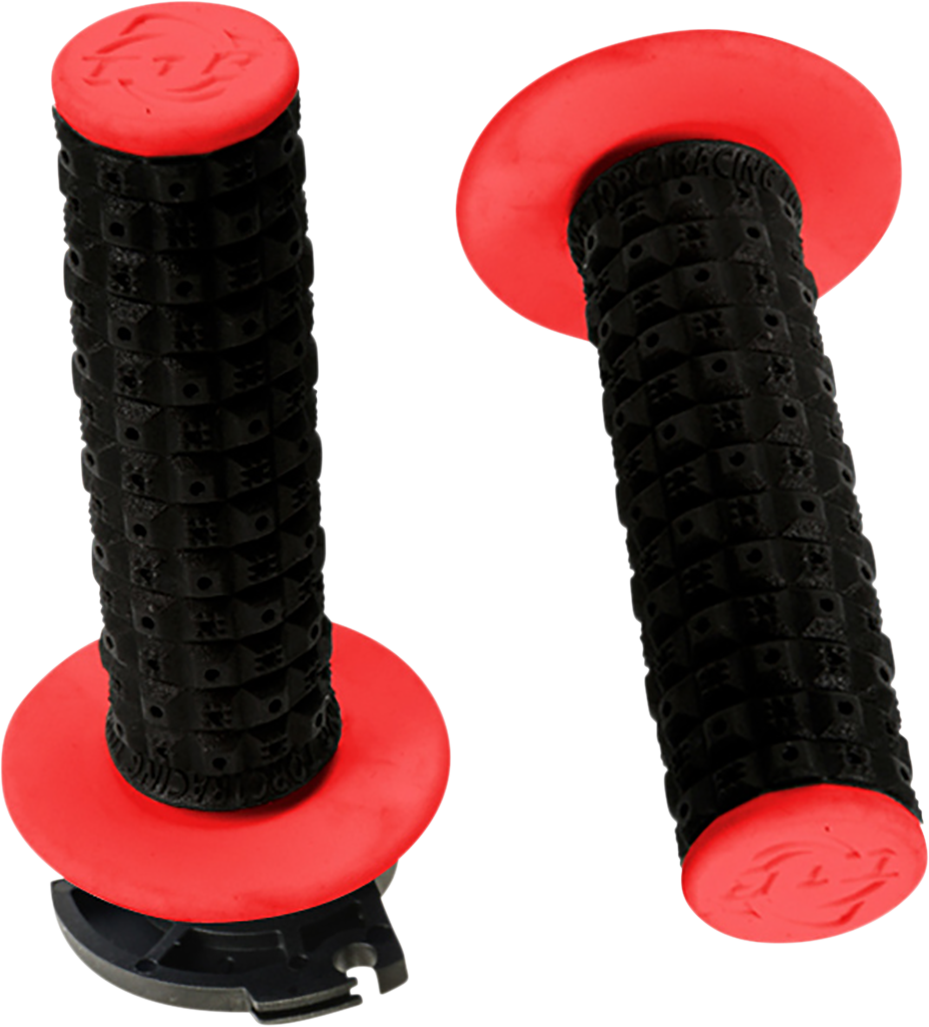 TORC1 Defy Lock-On Grips - Black/Red 2650-0204