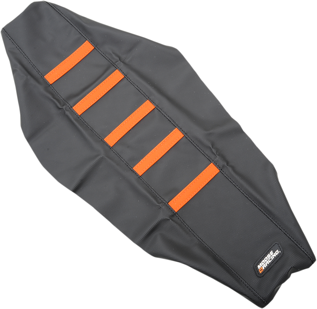 MOOSE OFFROAD Ribbed Seat Cover - Black Cover/Orange Ribs / KTM '15-'18 0821-2110