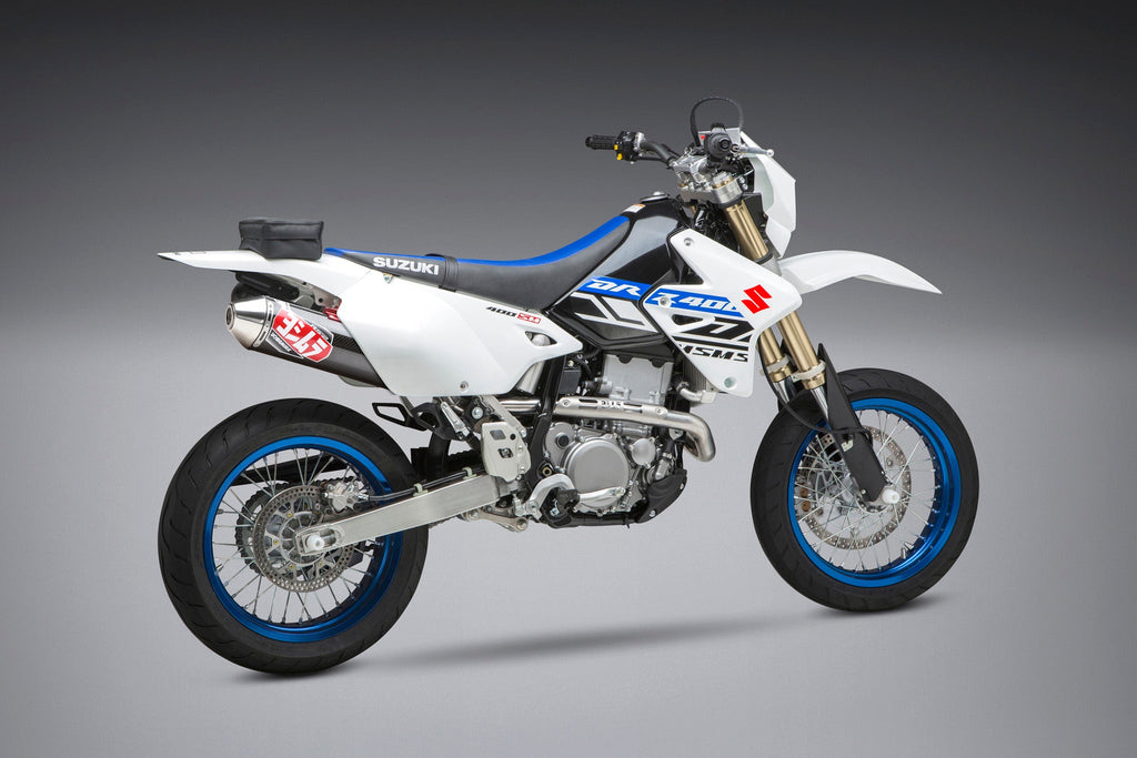 Yoshimura DR-Z400S/SM 00-24 RS-2 Stainless Full Exhaust, w/ Carbon Fiber Muffler
