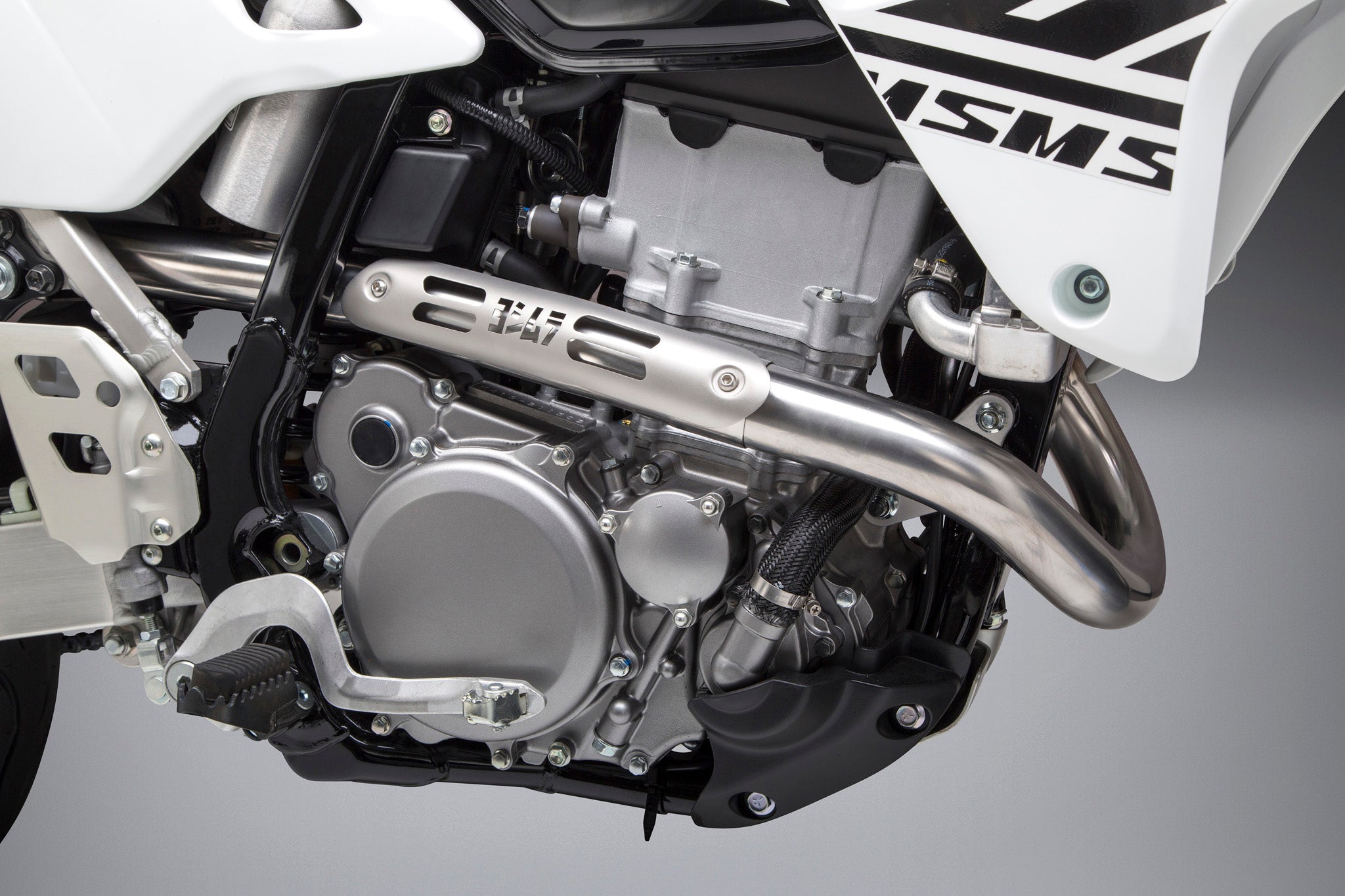 Yoshimura DR-Z400S/SM 00-24 RS-2 Stainless Full Exhaust, w/ Aluminum Muffler