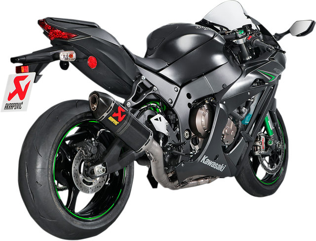 AKRAPOVIC Evolution Line Exhaust System - Titanium/Carbon Fiber S-K10E9-ZC - Kawasaki Ninja ZX-10R 2016-2020