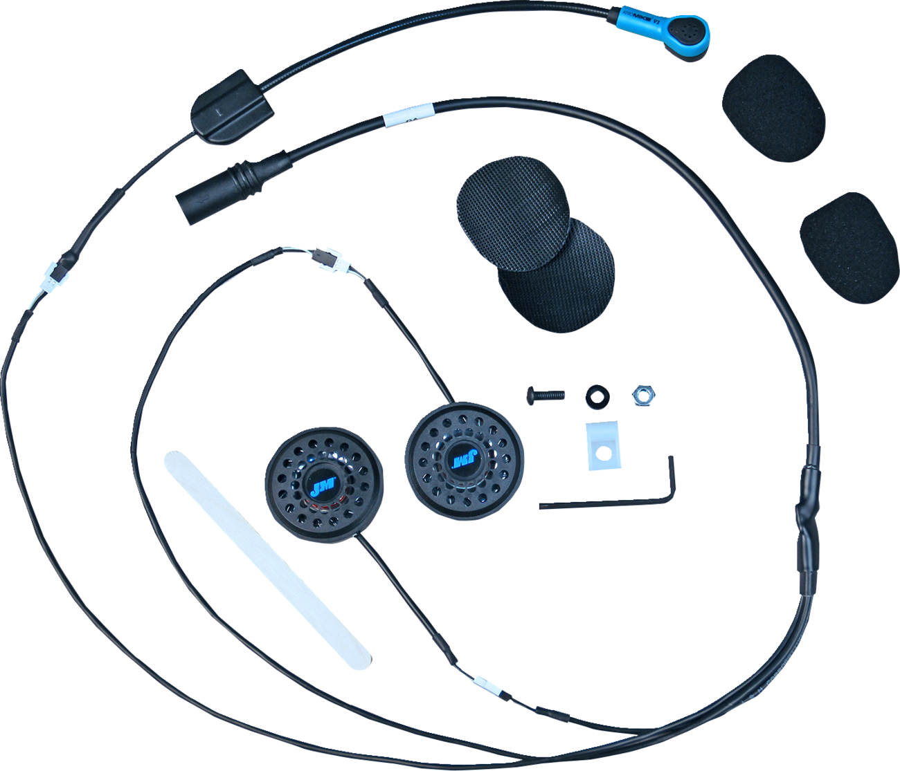J & M Helmet Headset - Headset / Elite 929 / Clamp-Less 4403-0140