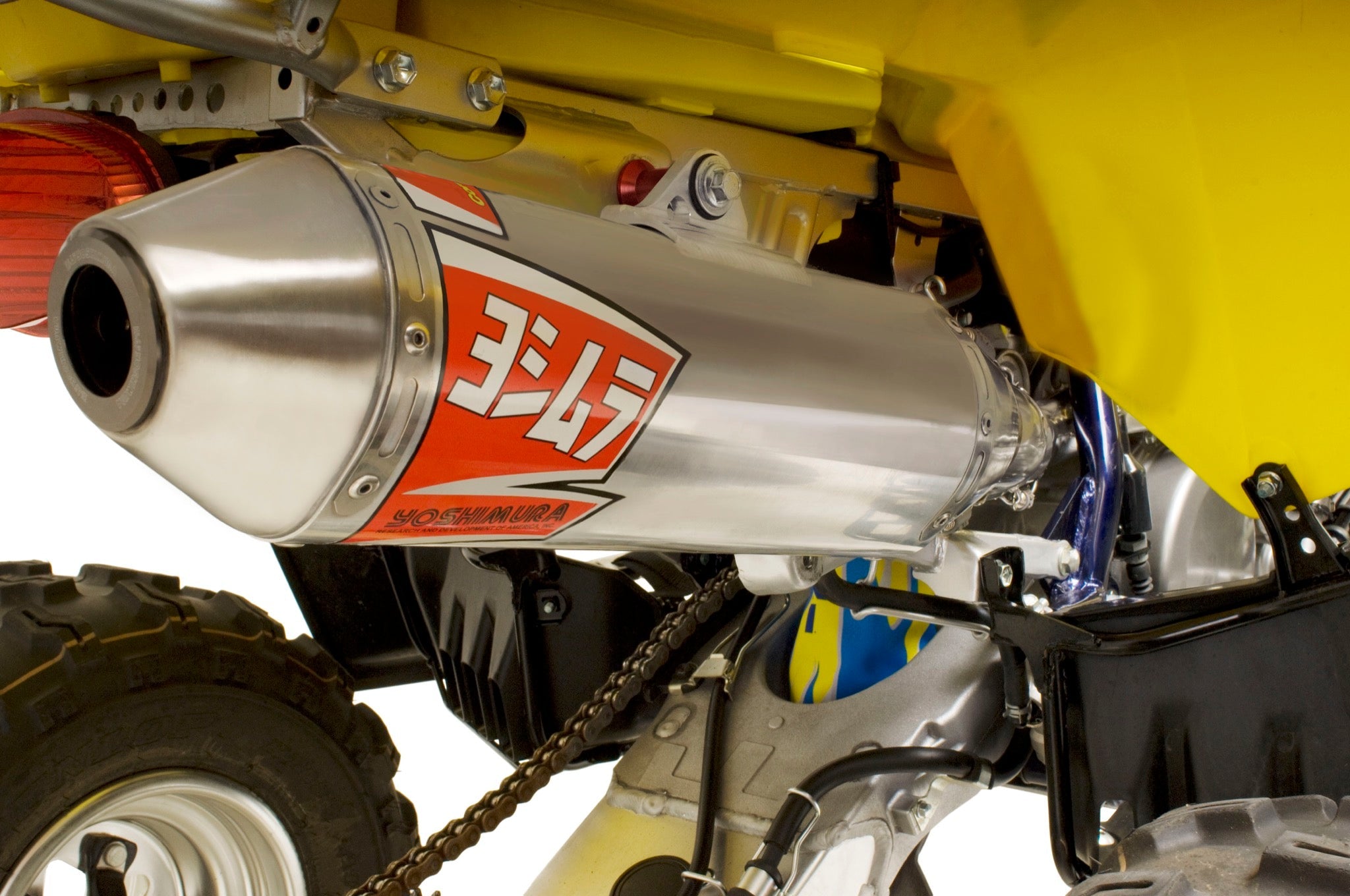 Yoshimura Suzuki/kawasaki LTZ400 03-14 RS-2 Stainless Full Exhaust, w/ Aluminum Muffler
