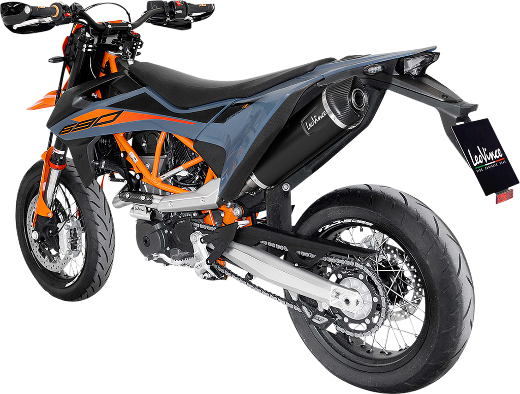 LEOVINCE Nero Exhaust System - Black Stainless - KTM 690 14073U