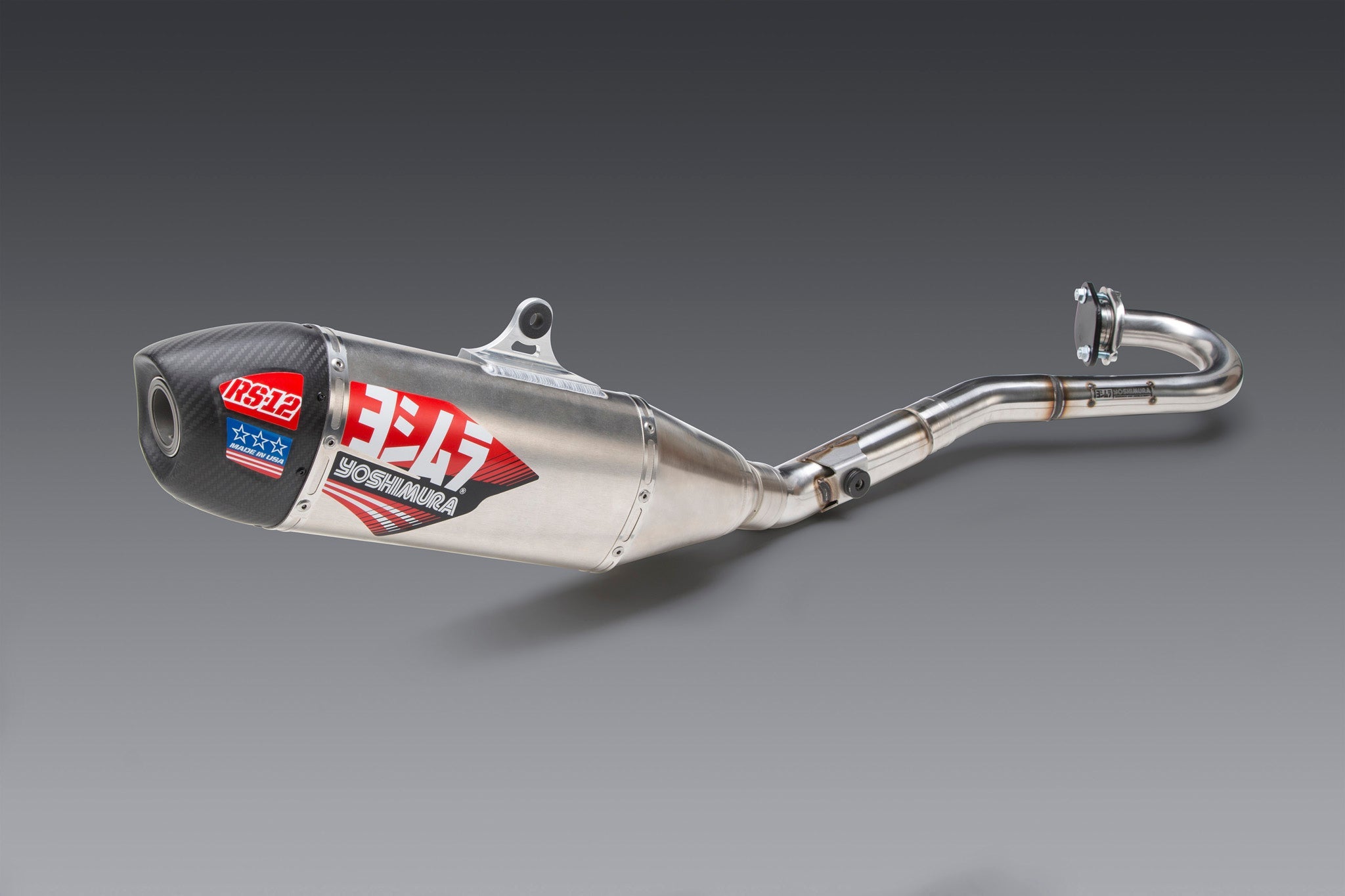 Yoshimura RM-Z250 19-26 RS-12 Stainless Full Exhaust, w/ Aluminum Muffler