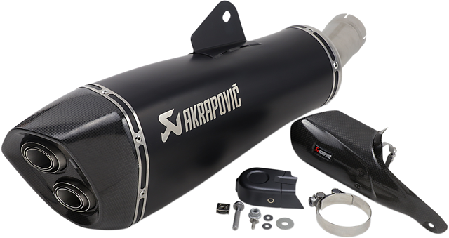 AKRAPOVIC Black Titanium Muffler - BMW R1250R/RS S-B12SO22-HALAGTBL 2019-2024