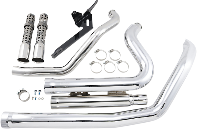 Cobra 909 Exhaust - Chrome - 2007-2013 Harley-Davidson Sportster XL 6704
