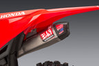 Yoshimura CRF450R/RX 2021-2024 / CRF450R-S 2023-2024 RS12 Stainless Slip-On Exhaust, w/ Stainless Muffler