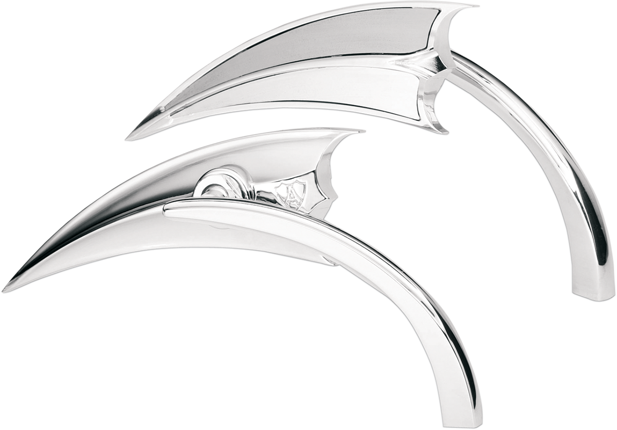 ARLEN NESS Mirror - Micro / Scoop / Side View / Triangle / Chrome / Left 0640-0042