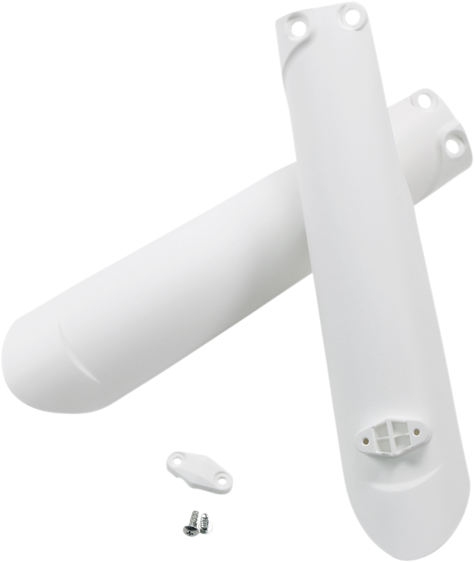 UFO KTM Fork Tube Protectors - Fork Tube Protectors / White 0520-2876