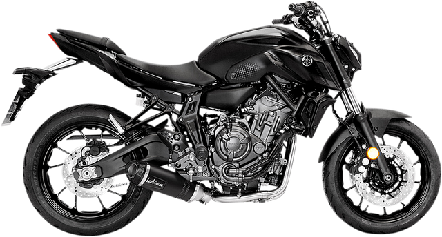 LeoVince LV One Evo Exhaust System - Black 14360EBU - Yamaha YZF-R7 2021-2024