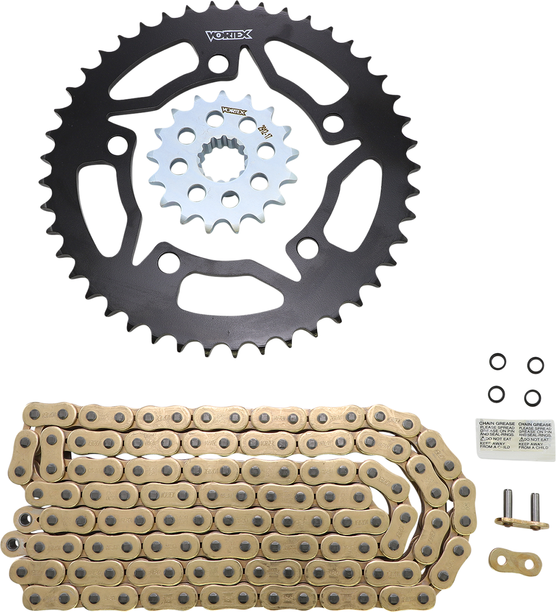 VORTEX Chain and Sprocket Kit - WSS - Gold - BMW S1000RR CKG7616