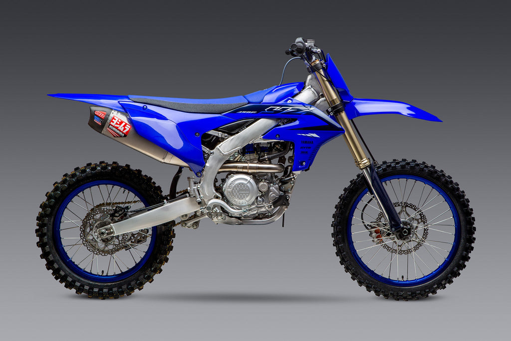 Yoshimura YZ450F 23-25 RS-12 Stainless Full Exhaust, w/ Aluminum Muffler