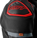 RST S-1 CE Men's Leather Jacket - Black / Grey / Red - View 29
