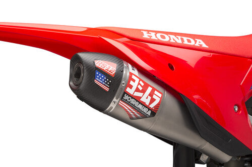 Yoshimura CRF450R/RX 2021-2024 / CRF450R-S 2023-2024 RS12 Stainless Slip-On Exhaust, w/ Stainless Muffler