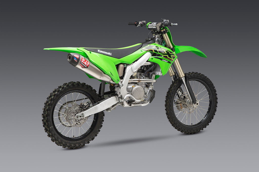 Yoshimura KX250/X 21-24 RS-12 Stainless Full Exhaust, w/ Aluminum Muffler