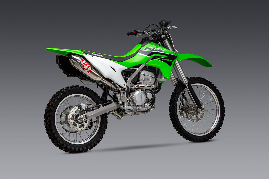 Yoshimura KLX300R 21-26 RS-2 Stainless Slip-On Exhaust, w/ Aluminum Muffler