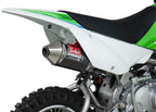 Yoshimura KLX110/L 02-26/SUZ DR-Z110 03-05 RS-2 Stainless Full Exhaust, w/ Carbon Fiber Muffler