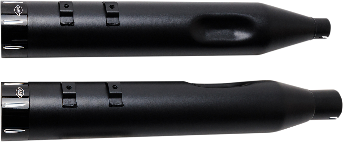 4-1/2" MK45 Performance Mufflers - Black Tracer