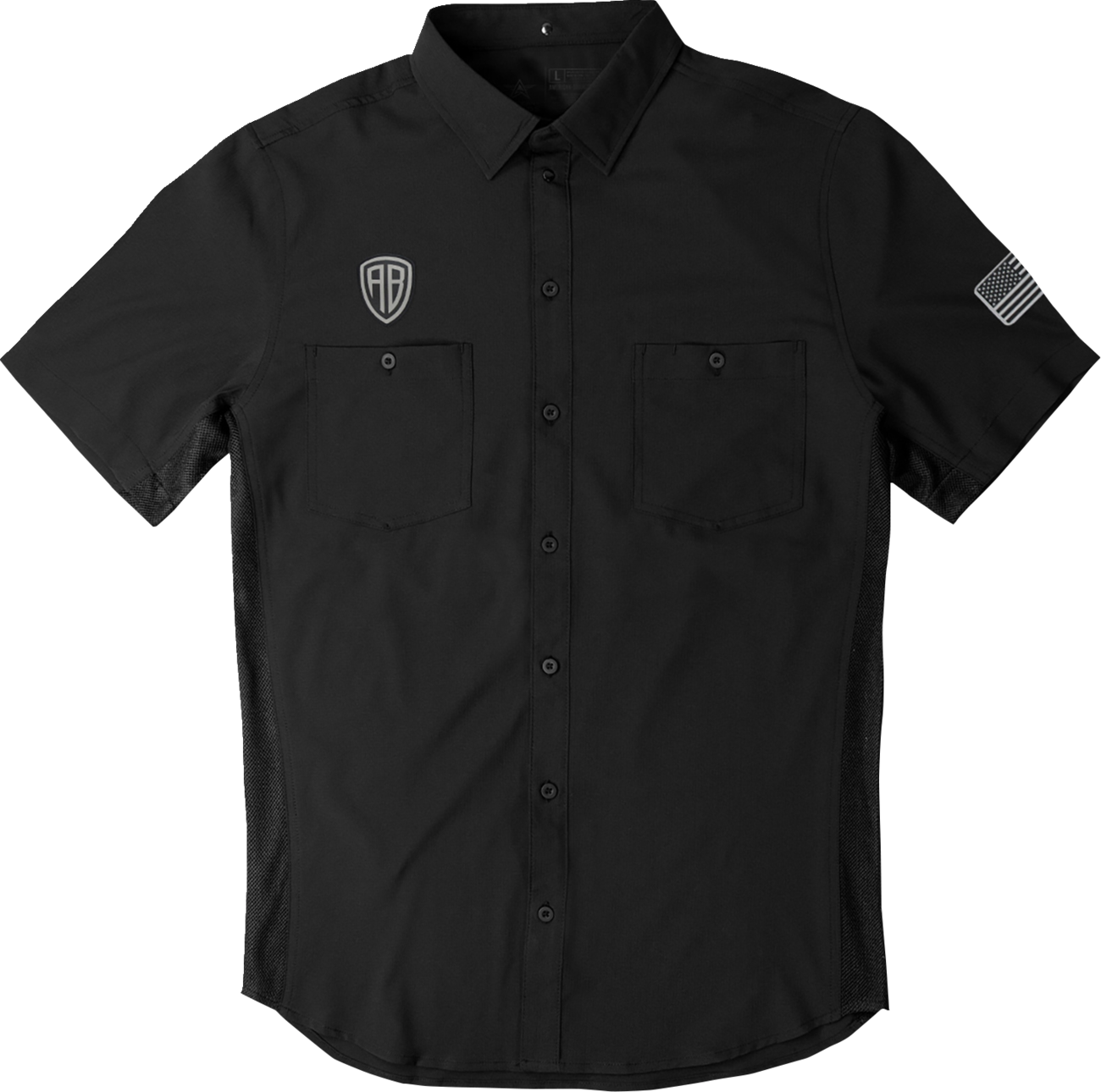 AMERICAN BIKER Let's Ride Vented Shirt - Black/Gray / Medium 3040-3422