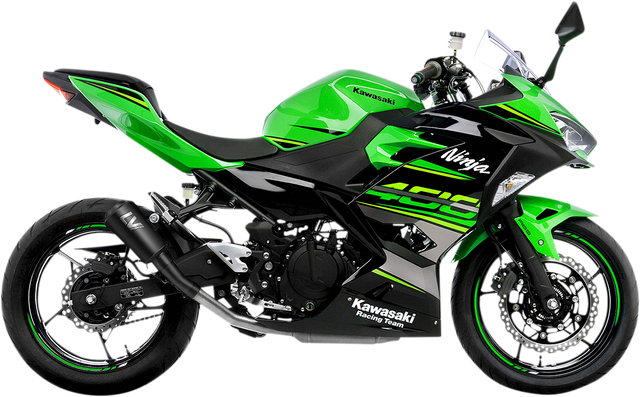 LeoVince LV-10 Slip-On Muffler - Full Black 15218FBU - Kawasaki Ninja 400/Z400 2018-2023