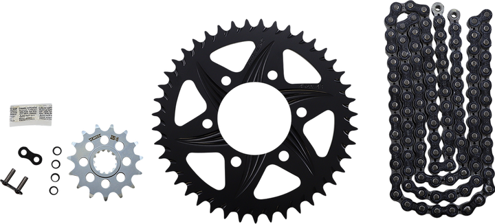 VORTEX Chain and Sprocket Kit - GFRA - Black - Kawasaki Ninja ZX-6R CK4212
