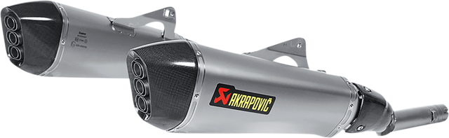 AKRAPOVIC Slip-On Line Muffler - Titanium S-B16SO4-HZAAT - BMW K1600GT/K1600GTL 2011-2024