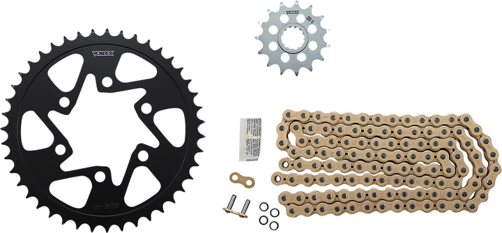 VORTEX Chain and Sprocket Kit - WSS - Gold - Kawasaki Ninja ZX-6R CKG4103