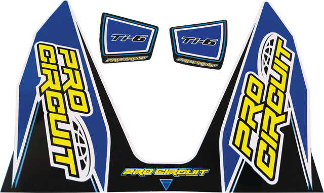 Pro Circuit Ti-6 Exhaust Decals - Ti-6 Decal / Dark Blue 1860-2274