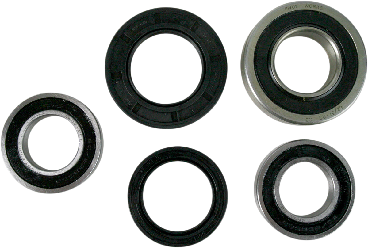 PIVOT WORKS Wheel Bearing and Seal Kit - Wheel Bearing Kit / Rear / Suzuki 0215-0367