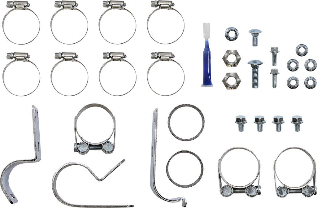 S&S CYCLE El Dorado Dual Exhaust System - Chrome - Black Tracer 550-0678B