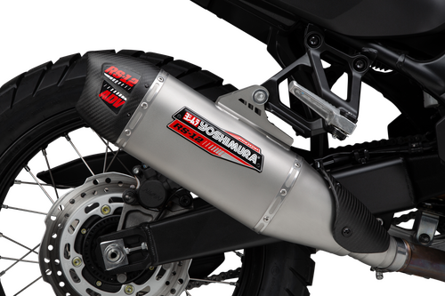Yoshimura Transalp 2024 RS-12 Stainless Slip-On Exhaust, w/ Stainless Muffler