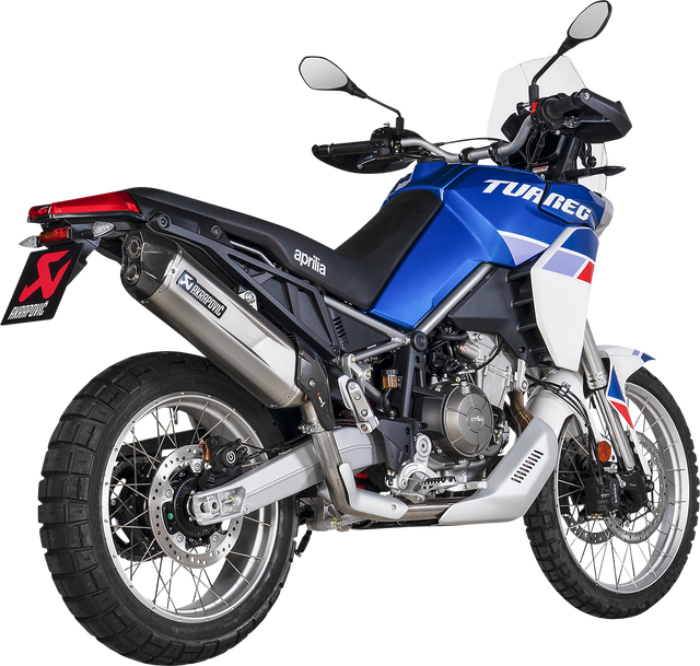 AKRAPOVIC Slip-On Line Muffler - Titanium S-A6SO1-HGJT - Aprilia Tuareg 660 2022-2023