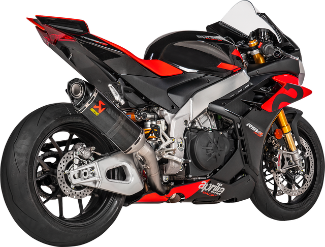 AKRAPOVIC Slip-On Line Muffler - Carbon Fiber – Aprilia RSV4/Tuono V4 2021-2026