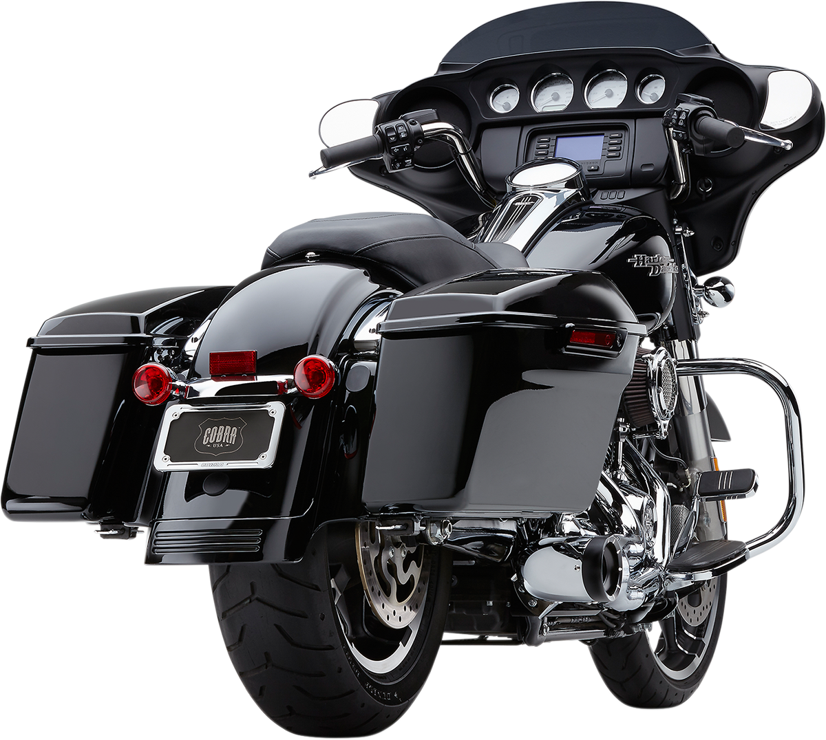 COBRA Turn Out 2-into-1 Exhaust System - Chrome 6271-1
