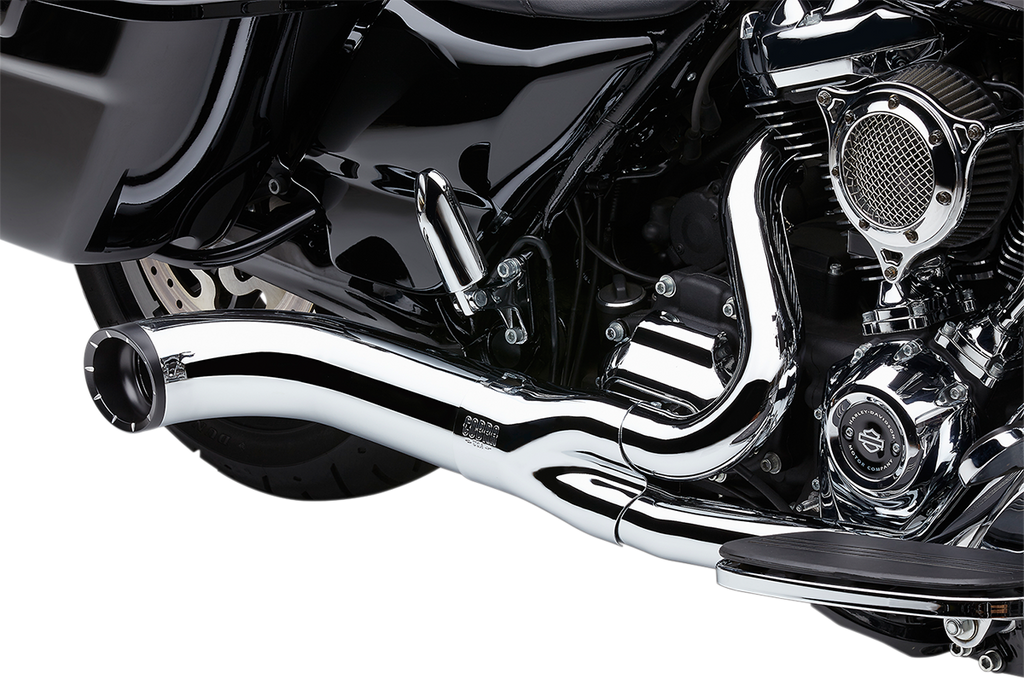 COBRA Turn Out 2-into-1 Exhaust System - Chrome 6271-1