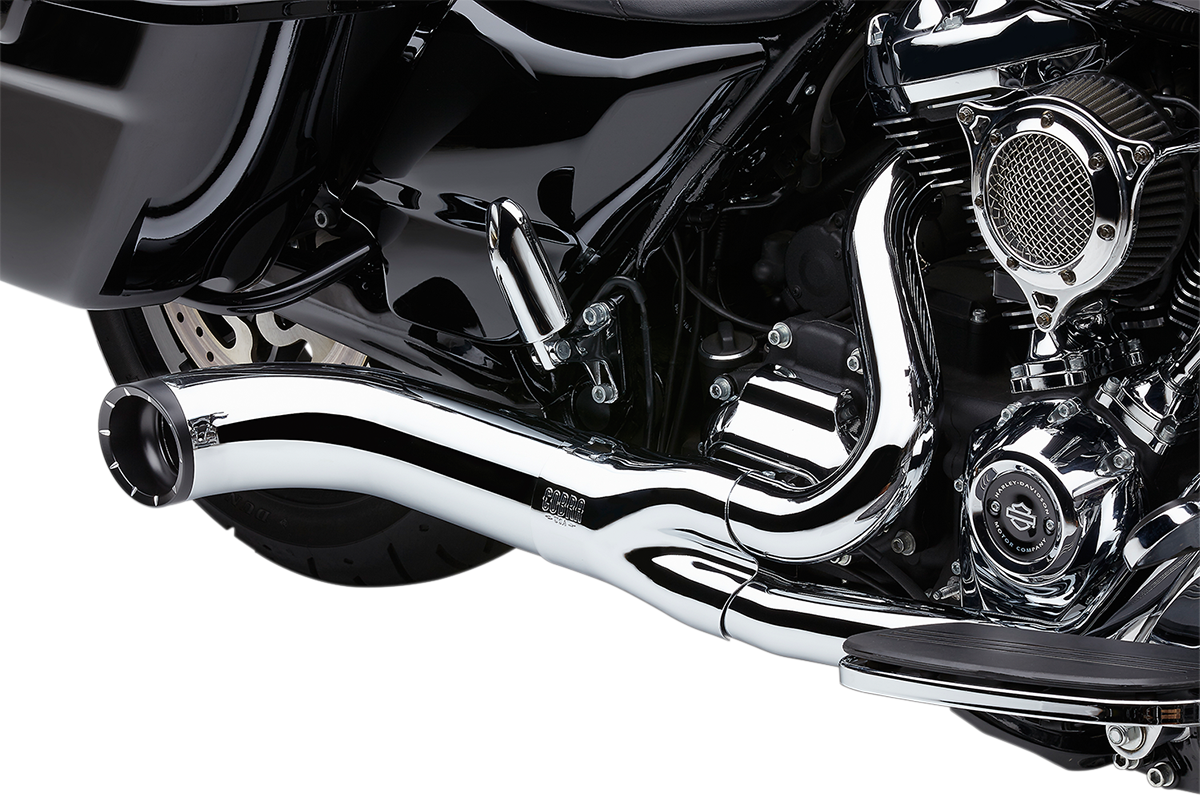 COBRA Turn Out 2-into-1 Exhaust System - Chrome 6271-1