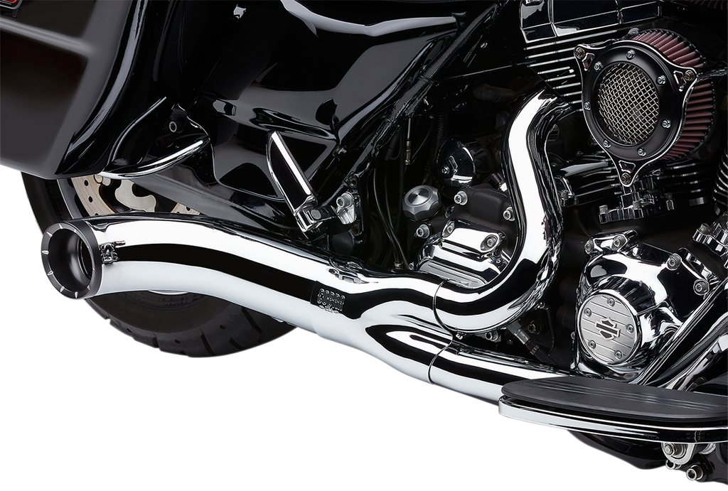 Cobra Turn Out 2-into-1 Exhaust System - Chrome 6270-1