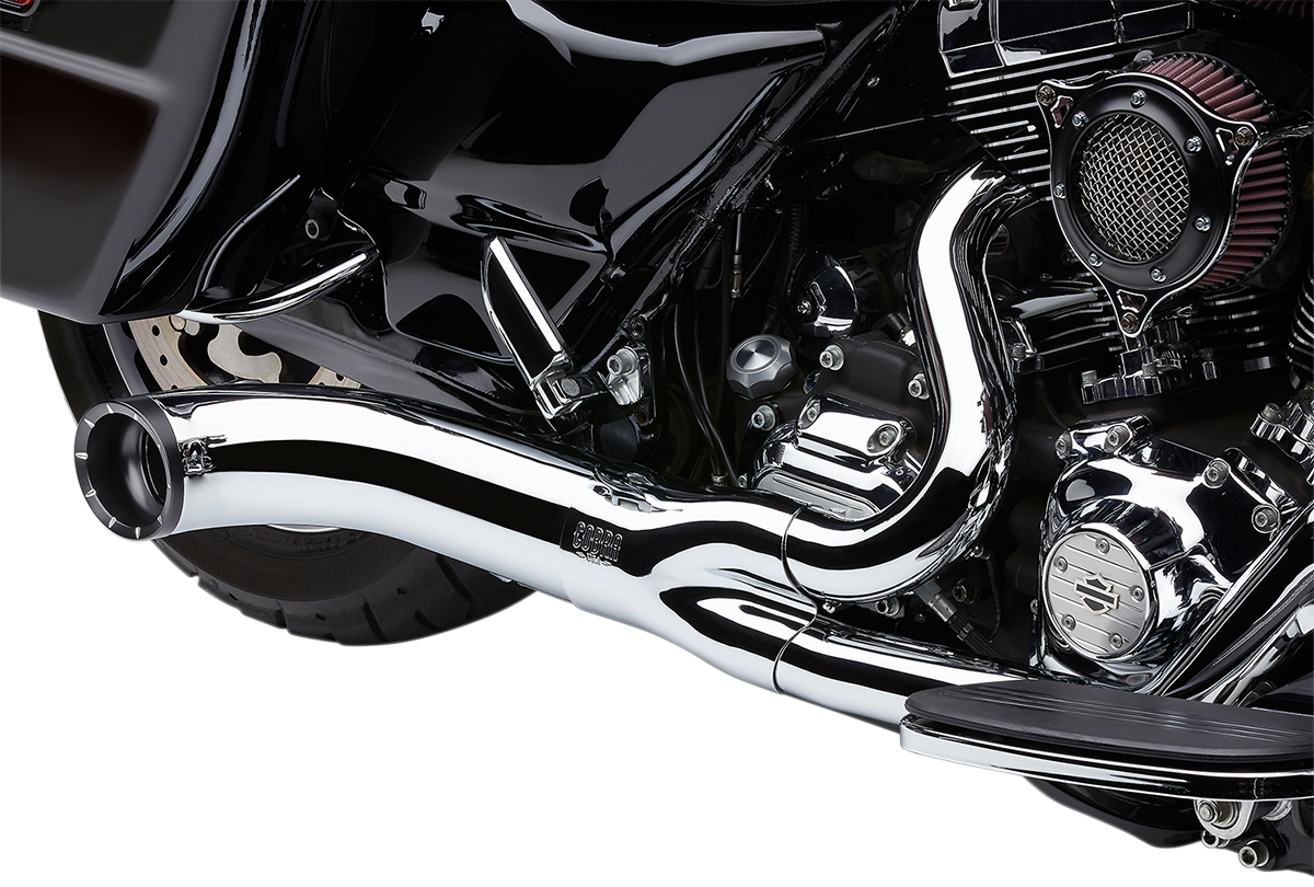 Cobra Turn Out 2-into-1 Exhaust System - Chrome 6270-1