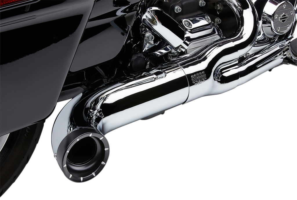 Cobra Turn Out 2-into-1 Exhaust System - Chrome 6270-1