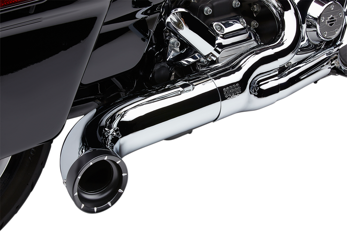 Cobra Turn Out 2-into-1 Exhaust System - Chrome 6270-1
