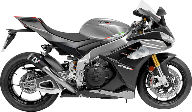 LeoVince LV-10 Slip-On Muffler - Carbon Fiber 15248CU - Aprilia RSV4 1100/Factory 2021-2026; Aprilia Tuono V4 1100/Factory 2021-2026