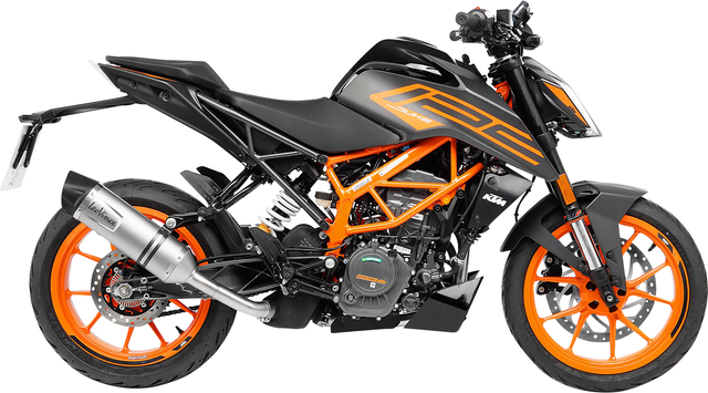 LeoVince LV One EVO Slip-On Muffler - Stainless Steel 14393EU - KTM Duke 125/390 2021-2023