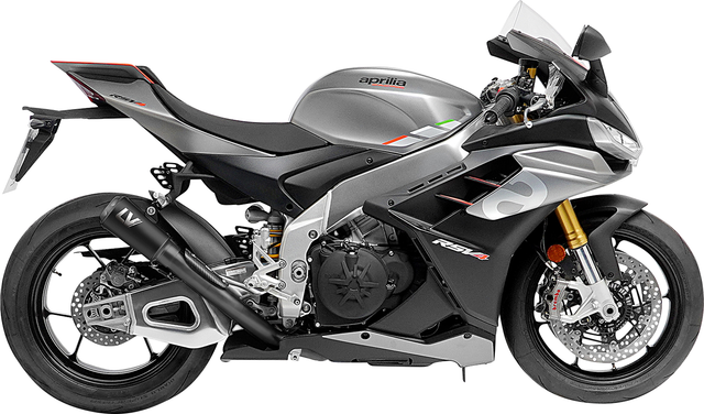 LeoVince LV-10 Slip-On Muffler - Full Black 15248FBU - Aprilia Tuono V4 1100/Factory 2022-2024