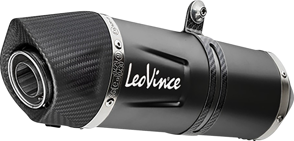 LEOVINCE LV One Evo Slip-On Muffler - Black Edition 14383EBU