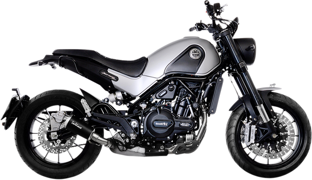 LeoVince LV-10 Slip-On Muffler - Black Edition 15226B - Benelli Leoncino/Trail 500 2017-2024