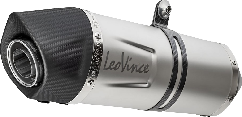 LEOVINCE LV One Evo Slip-On Muffler - Stainless Steel 14383EU