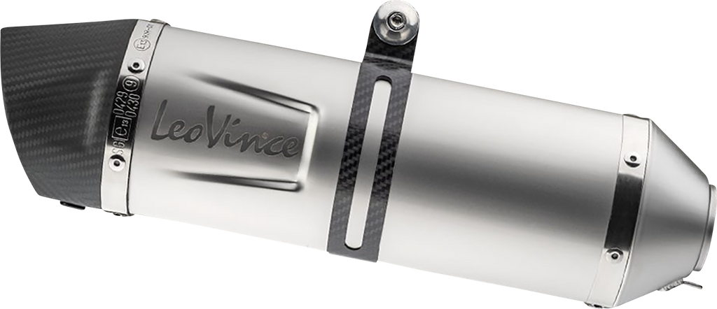 LEOVINCE LV One Evo Slip-On Muffler - Stainless Steel 14383EU